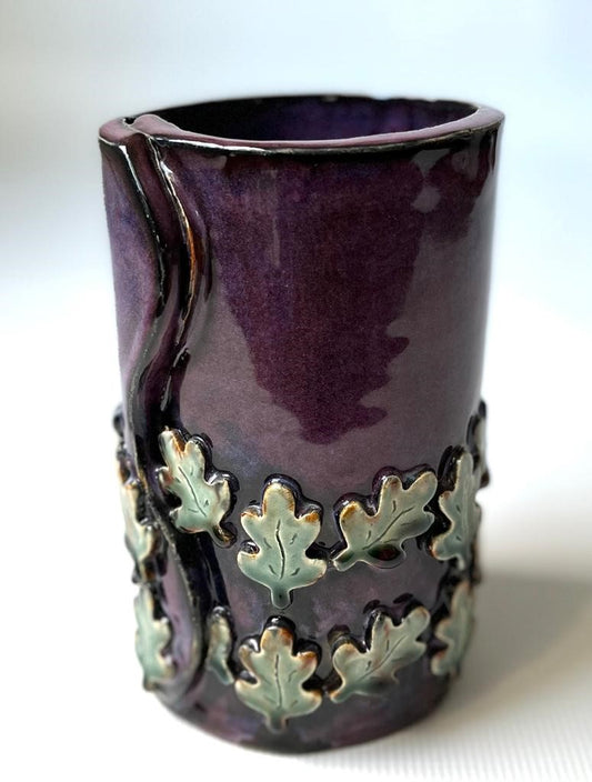 Purple Leaf Vase